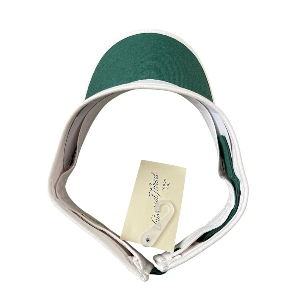 Universal Thread Off White Green Adjustable Visor NWT - Picture 2 of 3